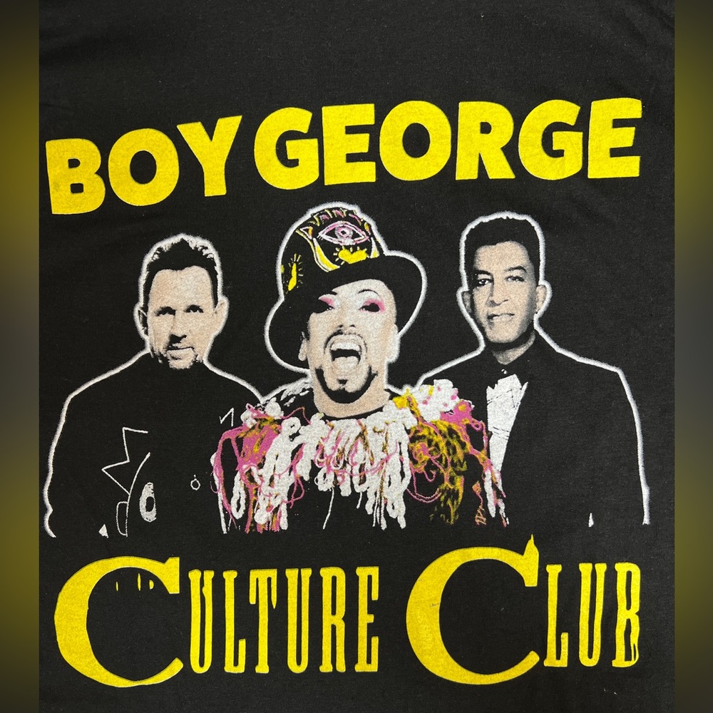 🎶 NWOT! Boy George Culture Club 2023 Concert TShirt